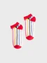 【Final Sale】Red Brpwn Accessory Socks