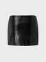 【Final Sale】Street Black Side Slit Bottom Skirt