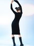 【Final Sale】Black Dress Midi Dress