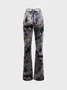 【Final Sale】Y2K Preppy1 Multicolor Tie-Up Velvet Bottom Pants
