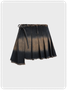 Y2K Blue Asymmetrical Design Bottom Skirt