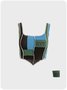 【Clearance Sale】Sweet Green Geometric Design Sleeveless Top Tank Top & Cami