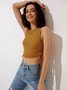 【Clearance Sale】Casual White Top Tank Top & Cami
