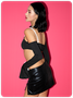 【Final Sale】Edgy Black Asymmetrical Design Top T-Shirt
