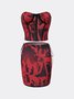 Red Two-Piece Set