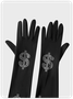 Edgy Black Accessory Gloves
