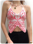 Street White Butterfly Top Tank Top & Cami