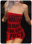 Street Red Letter Tube Dress Mini Dress