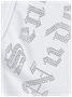 Street White Blingbling Letter Top Tank Top & Cami