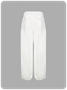 Street Black Cargo Drawstring Bottom Pants