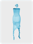 Y2k Balletcore Blue Dress Midi Dress