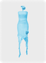 Y2k Balletcore Blue Dress Midi Dress