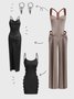 Edgy Coffee Jumpsuit
