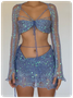 Y2k Camel Two-Piece Set