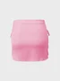 【Final Sale】Satin Bowknot Plain Short Skirt