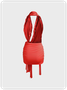 Y2k Asymmetrical design Cropped Dress Mini Dress