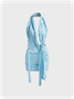 Y2k Asymmetrical design Cropped Dress Mini Dress