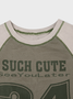 Graphic Crew Neck Text Letters Tank Top