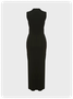 Crew Neck Human Body Sleeveless Maxi Dress