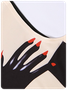 Crew Neck Human Body Sleeveless Maxi Dress