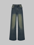 【Final Sale】Vintage Wide Leg Pants Jeans