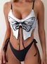 Drawstring Butterfly Bikini Set