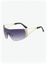 Rhinestone Wrap Design Fashion Sunglass
