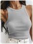 Every Body Basic Crew Neck Plain Tank Top