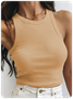 Every Body Basic Crew Neck Plain Tank Top