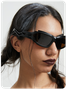 Cat Eye Fashion Color Block Sunglass