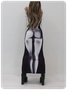 Edgy Black Body print Dress Midi Dress