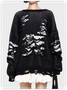 Knitted Hollow Out Long Sleeve Sweater