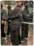 Street Black Cargo Drawstring Bottom Pants