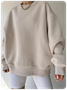 Crew Neck Text Letters Long Sleeve Sweatshirt