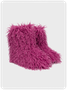 Fuzzy Faux Fur Ankle Plain Snow Boots