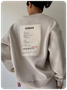 Crew Neck Text Letters Long Sleeve Sweatshirt