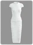 【Final Sale】Half Turtleneck Plain Short Sleeve Maxi Dress