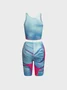 body print Human Body Top With Pants Two-Piece Set