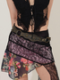 Lace Floral Short Skirt