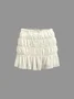 Chiffon Plain Top With Skirt Two-Piece Set