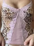 Lace Spaghetti Leopard Cami