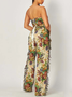 Jacquard Floral Top With Pants Two-Piece Set