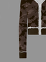 Jersey Camo Coat With Pants Two-Piece Set