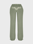 Jersey Painting Coat With Pants Two-Piece Set