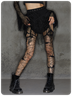 Punk Black Accessory Socks