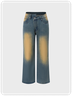 Street Blue Asymmetrical Jeans