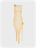 Y2k Balletcore Apricot Ruffles Dress Mini Dress