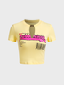 Street Yellow Top T-Shirt