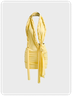 Y2k Asymmetrical design Cropped Dress Mini Dress