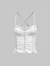 Plain Y2K Spaghetti Tank Top